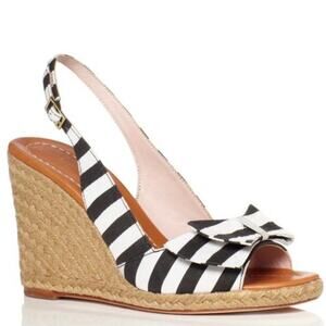 Kate Spade Boardwalk Striped Wedge Sandal Size 11M